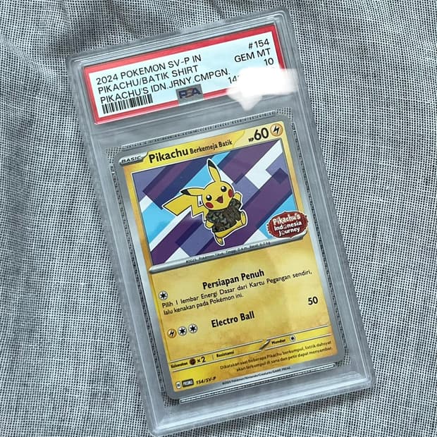 피카츄 인도네시아 프로모 psa10