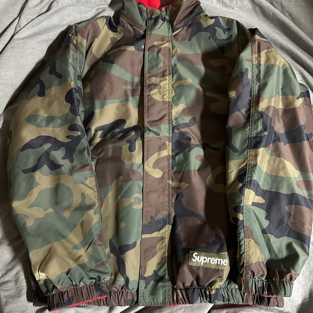 25FW 슈프림 폴라텍 리버시블 트랙자켓 레드