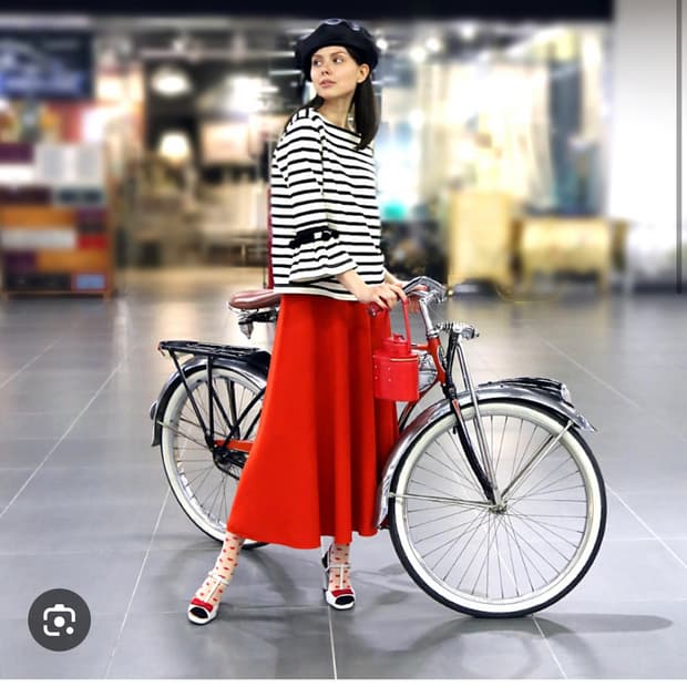 마르지엘라 미디 스커트 38 사이즈 컬러 다홍(?) 