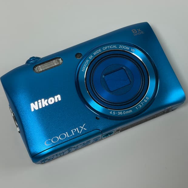 니콘 쿨픽스 S3600 블루 디카 디지털 카메라
