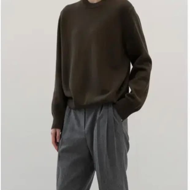 문달 Bedford knit (Khaki brown)