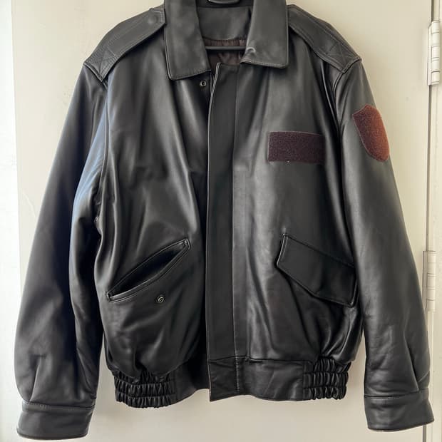vintage Bomber Leather Jacket