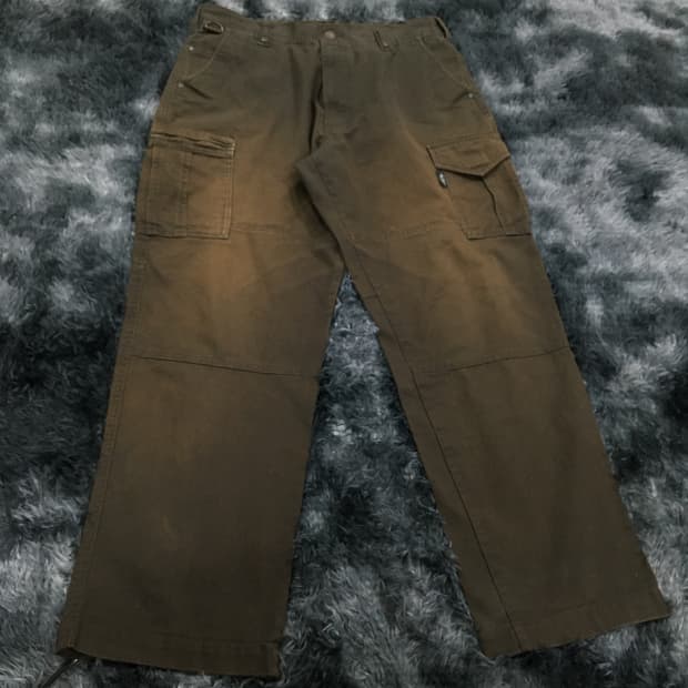 투티/0135 JPN 빈티지 브라운 워싱 카고팬츠