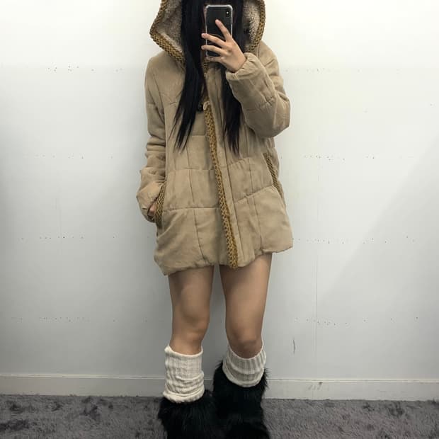 스웨이드 모리 에스닉 파카