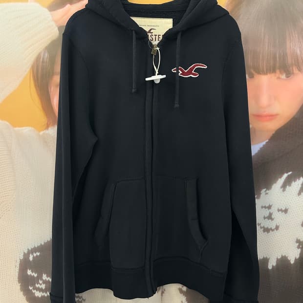 HOLLISTER 홀리스터 블랙 후드집업