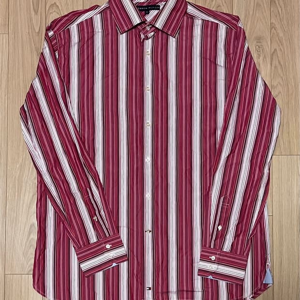 타미힐피거 남성 스트라이프 셔츠 XL