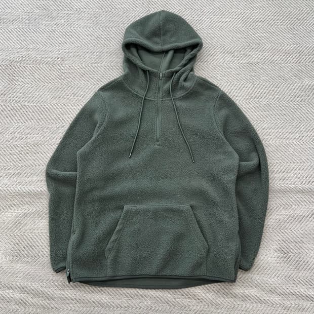 에디바우어 플리스 반집업 후드티 r2923  