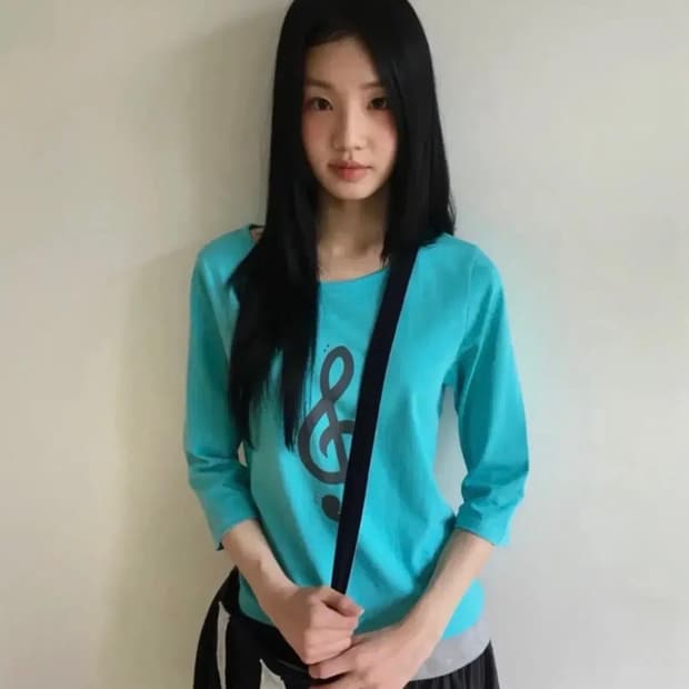 바우프 멜로디 보트넥 3/4 티셔츠 무신사 단독