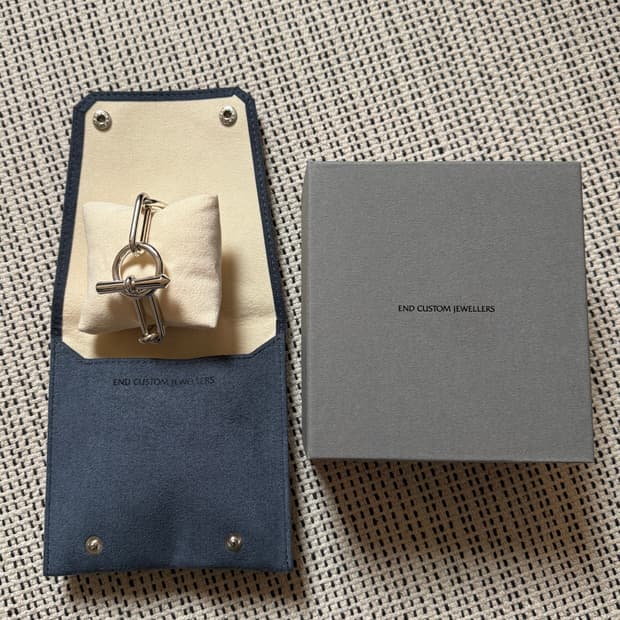 새상품 앤드커스텀 쥬얼리 925 실버 체인 팔찌