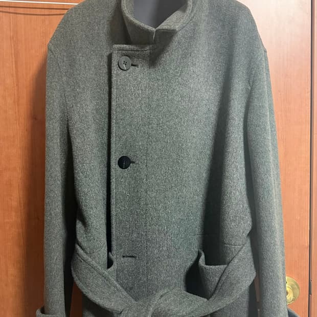 [48]우영미 25fw 울블렌드 하이넥코트 그레이