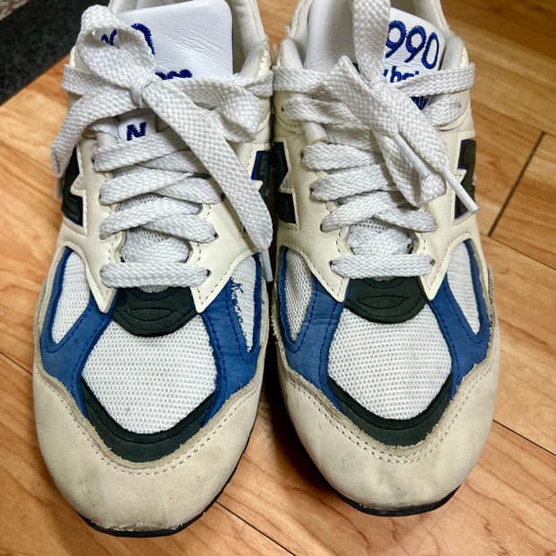 뉴발란스 990v2 화이트블루 255