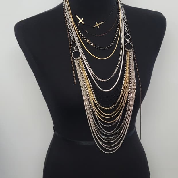 cross necklace set