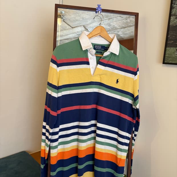폴로 랄프로렌 스트라이프 럭비 티셔츠