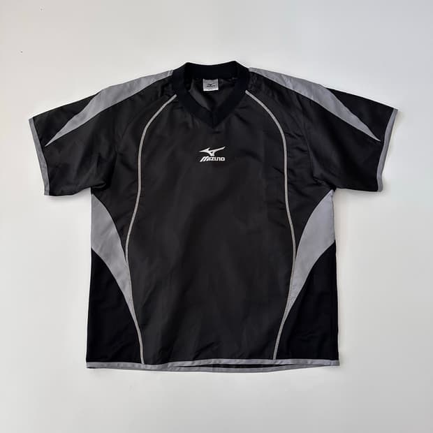 미즈노 mizuno 로고 반팔 웜업