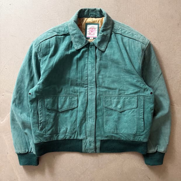  American Weeknd Leather A-2 Jacket