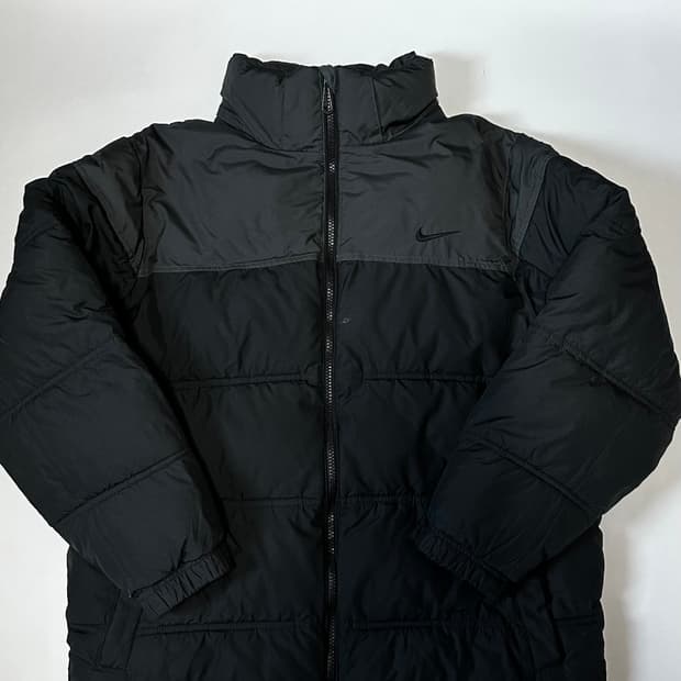 나이키 블랙 패딩 점퍼