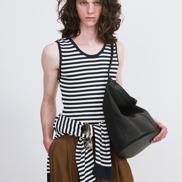 렉토 26SS 마리나 썸머 니트 탱크탑 슬리브리스 네이비