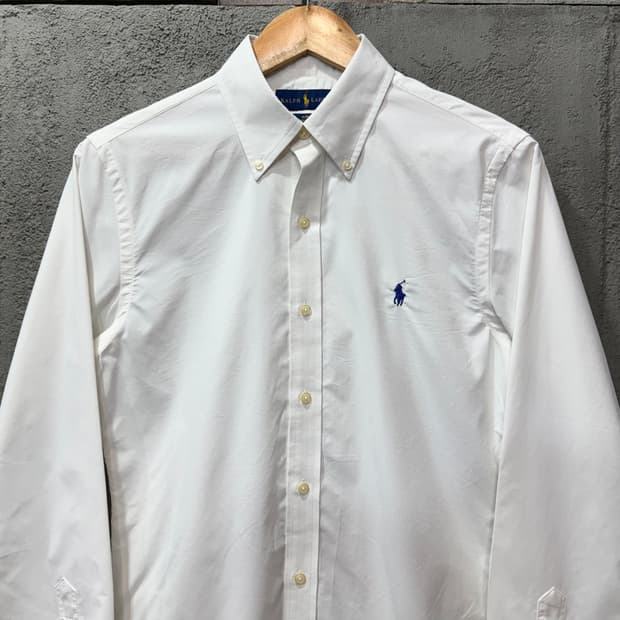 랄프로렌 폴로 화이트 버튼다운 셔츠 (S)