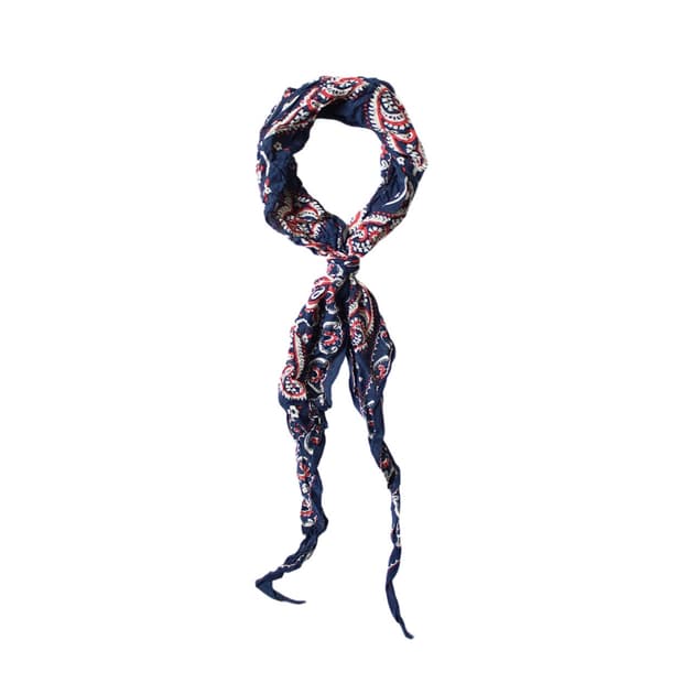 (새상품)kapital silk neckerchief navy