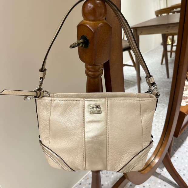 Coach Mini White Bag