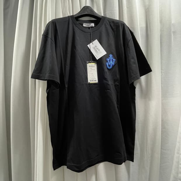 JW앤더슨/ 앵커 로고 패치 반팔티 블랙/ L  JW앤더슨 시그니처 앵커
