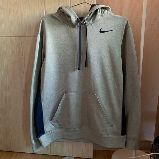 나이키 배색 후드티