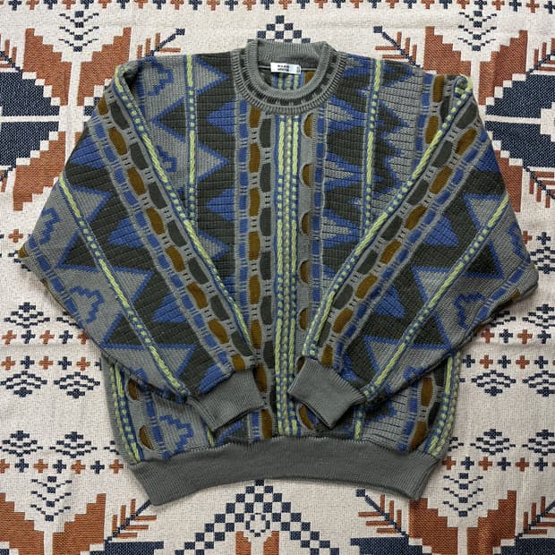 heath selection 쿠지 스타일 빈티지 울100 니트(실측확인)