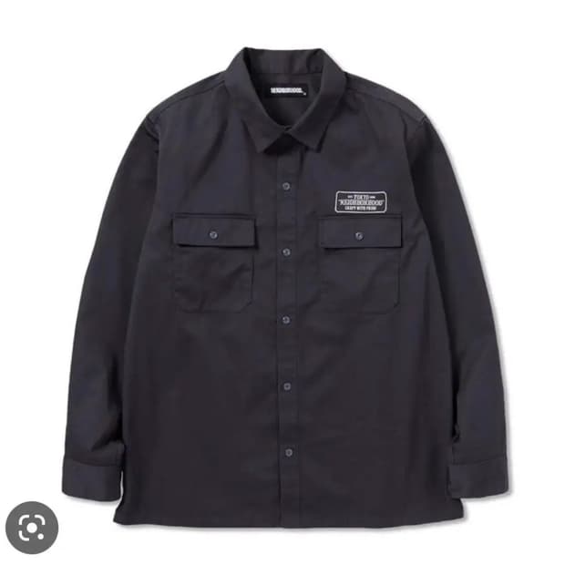 네이버후드 바쉴드 로고 워크셔츠