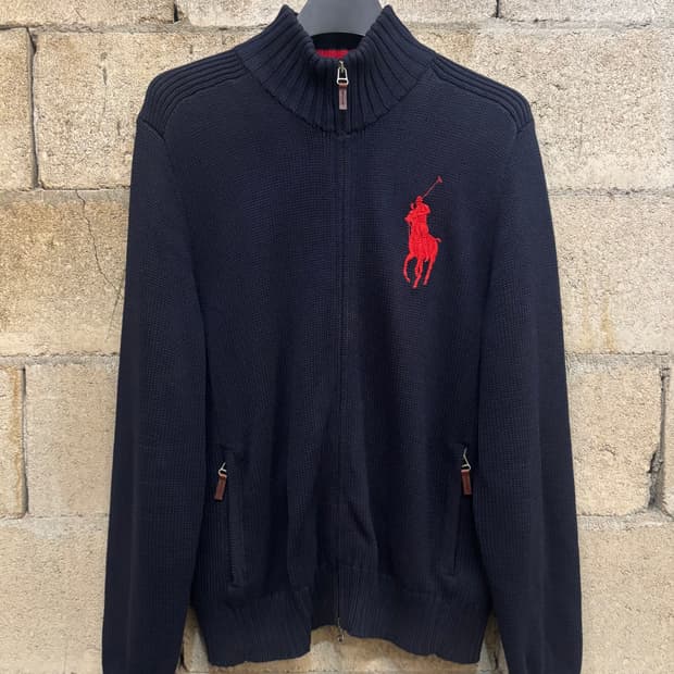 폴로 랄프 로렌 빅포니 집업 니트