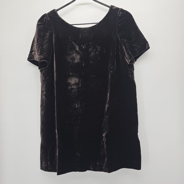 Spick and Span 실크 벨벳 미니 원피스 느낌 롱티