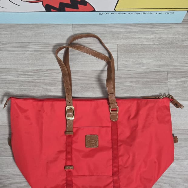 브릭스 레드 토트/숄더백 새상품