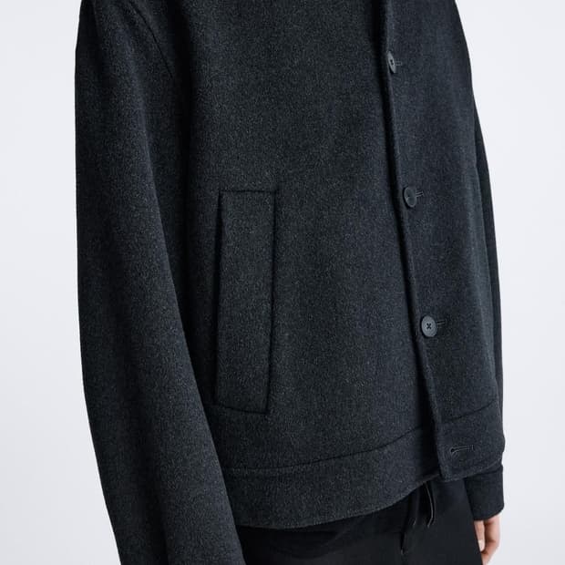 자라 더블페이스 울 재킷 L