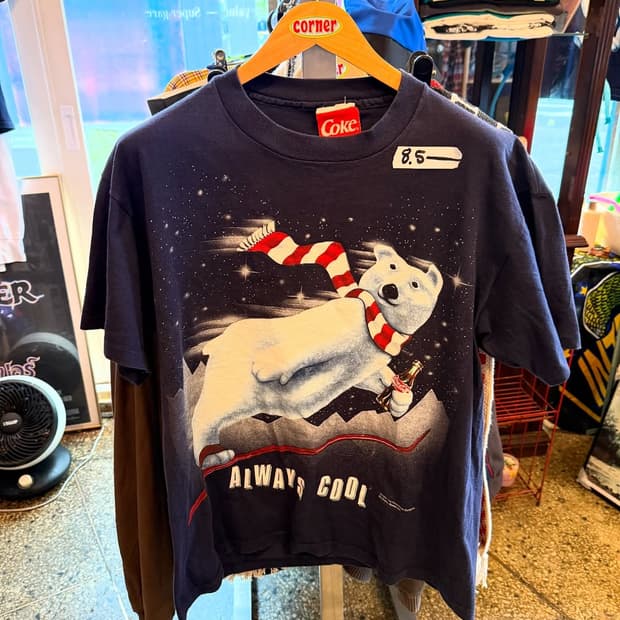 🧊 Coca-Cola 빈티지 폴라베어 티셔츠 (1994년 오리지널)