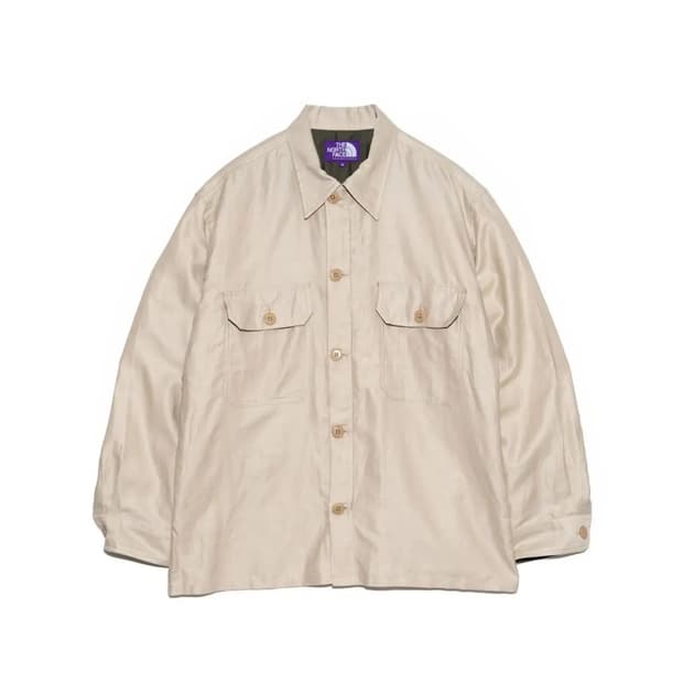 나나미카 노스 페이스 퍼플 라벨 몰스킨 필드 셔츠 자켓  베이지NP240