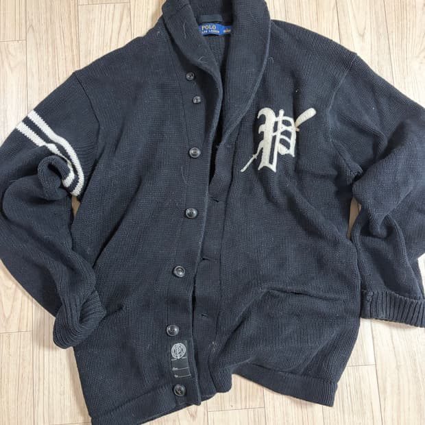 폴로랄프로렌 레터맨 니트가디건 L(105체감)