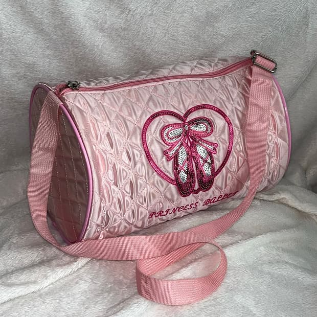 ballet satin duffel bag