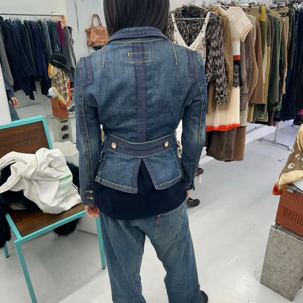 알마니진 데님 블레이져