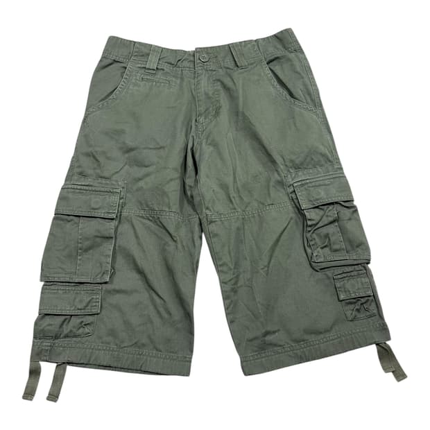 ✨ (바배) 빈티지 카키 카고 버뮤다 팬츠 