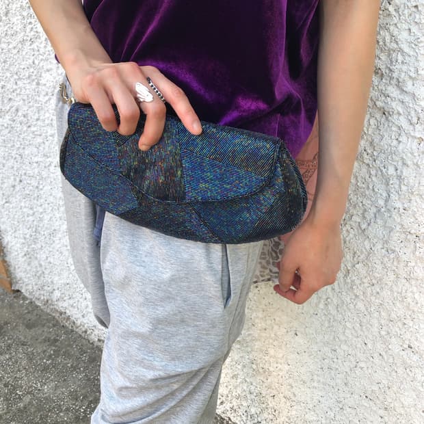 beaded clutch bag