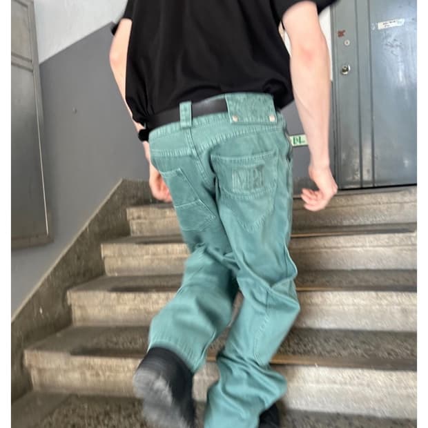 MPa 플라스틱 프로덕트 카프 포켓 팬츠 에메랄드 L