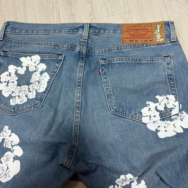 데님티어스 리바이스501 연청