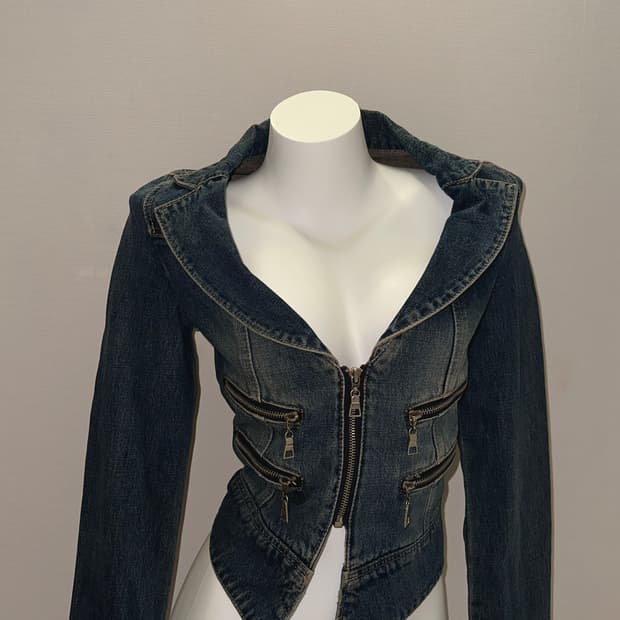 빈티지 청 자켓