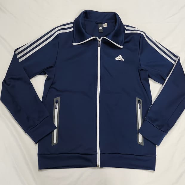 아디다스 네이비 삼선 트랙 자켓