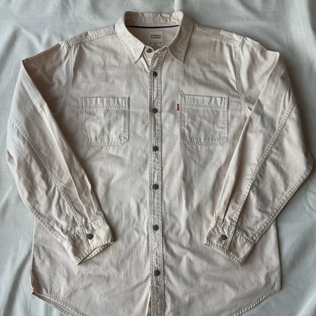 리바이스 아이보리 데님 워크셔츠 XL
