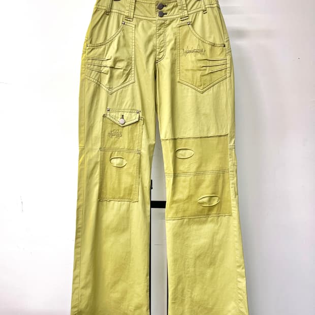 Avant Le Temps 디테일 패치워크 팬츠