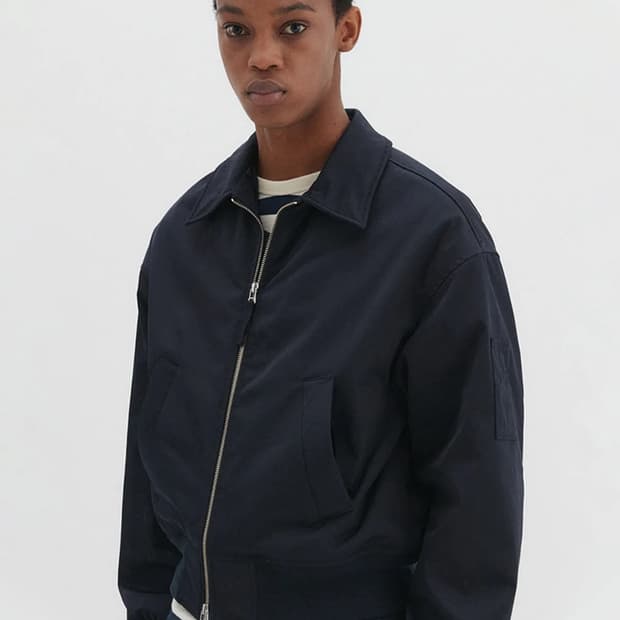 [XL] DNSR 크롭 플라이트 MA-1 자켓 점퍼 네이비