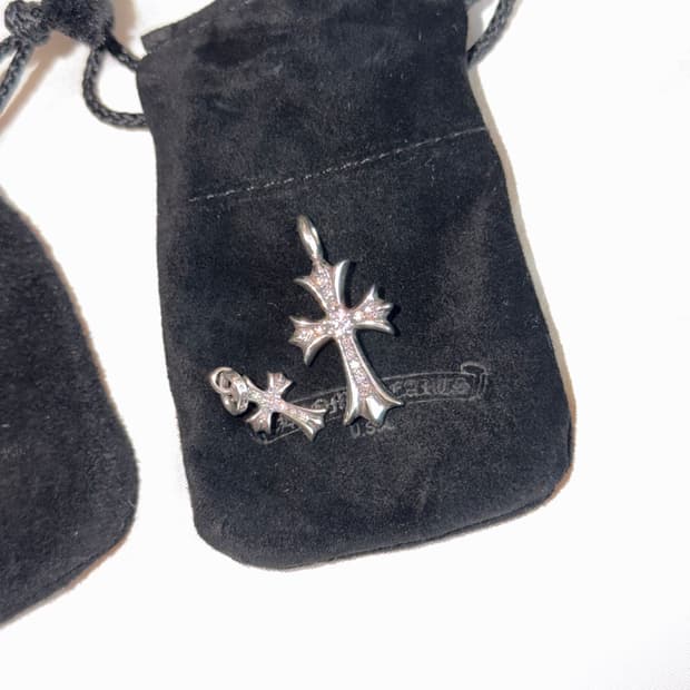 새상품)크롬하츠 실버 풀파베 타이티크로스,베이비팻