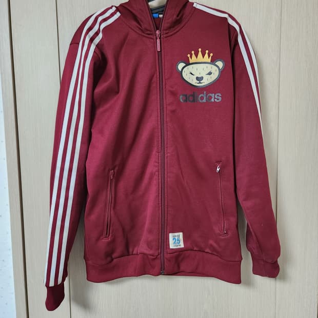 아디다스 니고베어 버건디 후드 집업 사이즈100