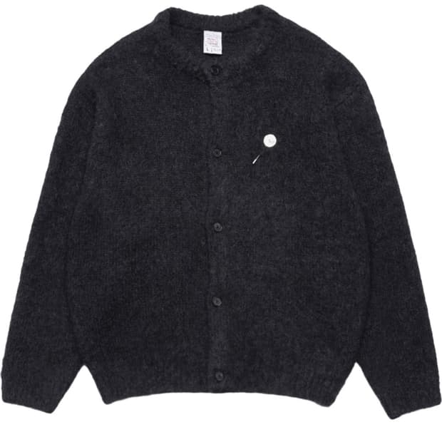 STU 모헤어 가디건 블랙 L