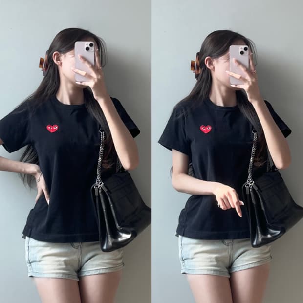 꼼데가르송 반팔티